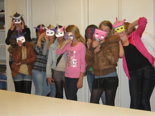 Wonderbaar Kinderfeestje Venetiaanse maskers beschilderen, Atelier Cre-Actief QK-81